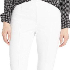 Lysse White Front Zip Cropped Leggings